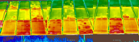 Již prvotní termovizní snímky prokázaly výrazné zasažení panelů problémem PID