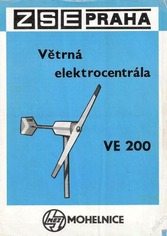 Malá větrná elektrárna VE 200, výrobce MEZ Mohelnice – vyobrazení na prospektu