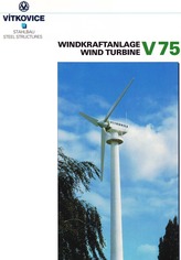 Prospekt firmy Vítkovice na větrnou elektrárnu V75