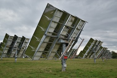 Trackery fotovoltaické elektrárny Myštěves