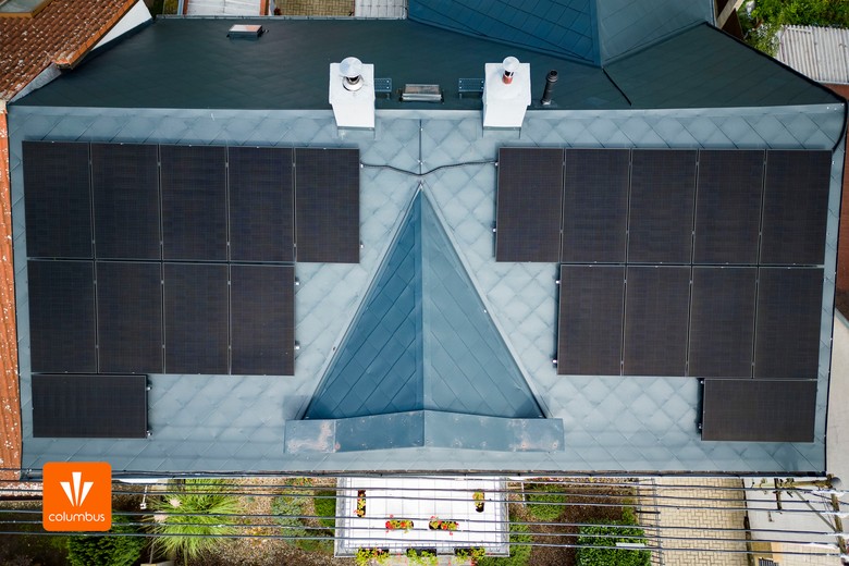 Instalace fotovoltaických panelů o výkonu 7,4 kWh na rodinný dům v Ústeckém kraji.