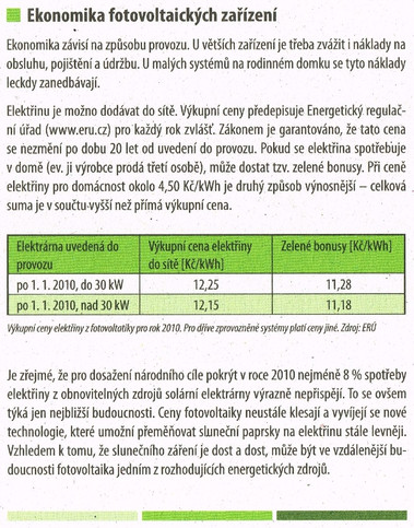 Brožura Ministerstva životního prostředí z roku 2009
