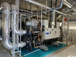 Obr. 3e Geotermln systm ve Vlizy-Villacoublay: tepeln erpadlo