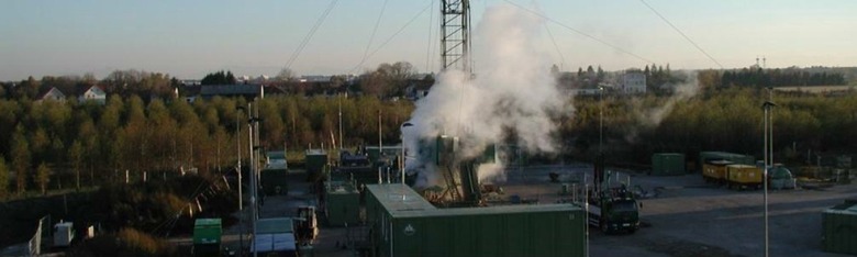 Obr. 4a Geotermln systm v Riem: vrtn geotermlnho vrtu